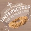 Kokosnuss Schale PEARL Perlmutt-Mosaik inkl. Untersetzer aus Kokosfasern – Bild 6