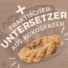 Kokosnuss Windlicht GOA mit handgeknüpften Untersetzer aus recycelten Kokosfasern – Bild 7
