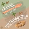Kokosnuss Schale CLASSIC im 4er Set inkl. 4 Kokosholzlöffel und 4 Untersetzer - Family Set – Bild 5