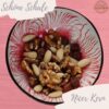 Kokosnuss Schale ROSE Splash rot-weiß / Dekoschale / Snackschale – Bild 4
