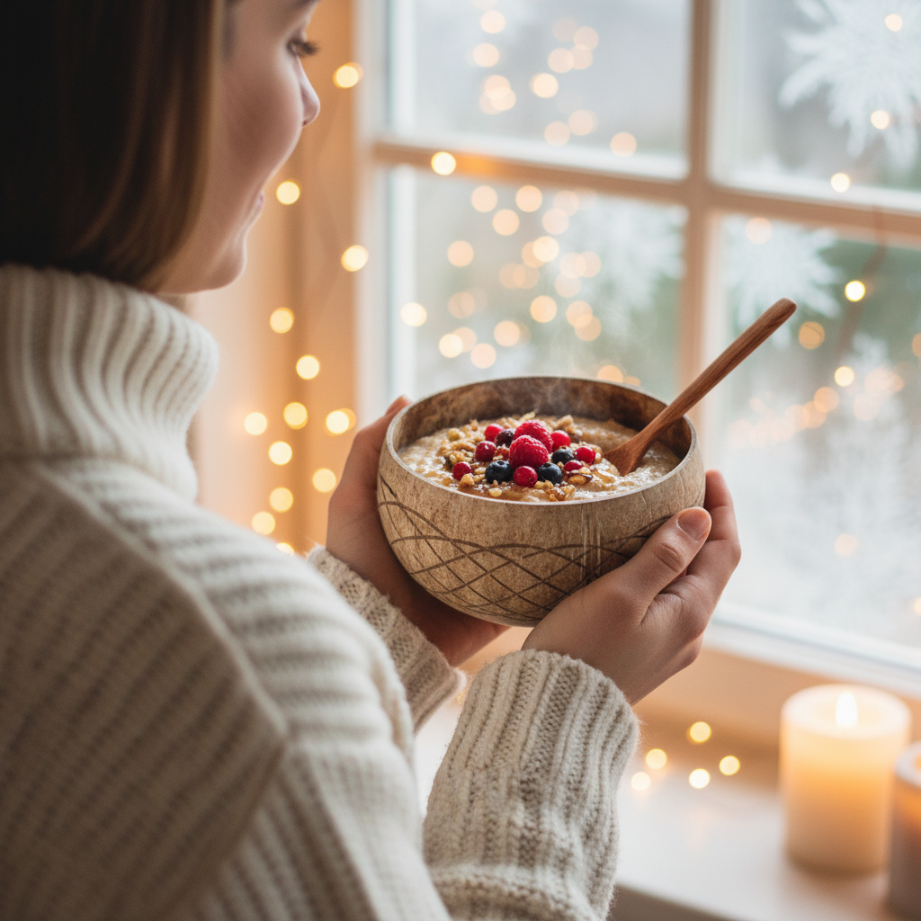 Jumbo Kokosnuss Schale HAWAII inkl. Kokosholzlöffel und Untersetzer aus Kokosfasern – Bild 3