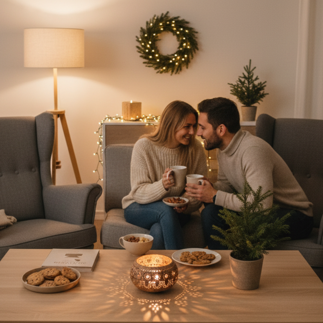Kokosnuss Windlicht HIPPIE mit handgeknüpften Untersetzer aus recycelten Kokosfasern – Bild 5