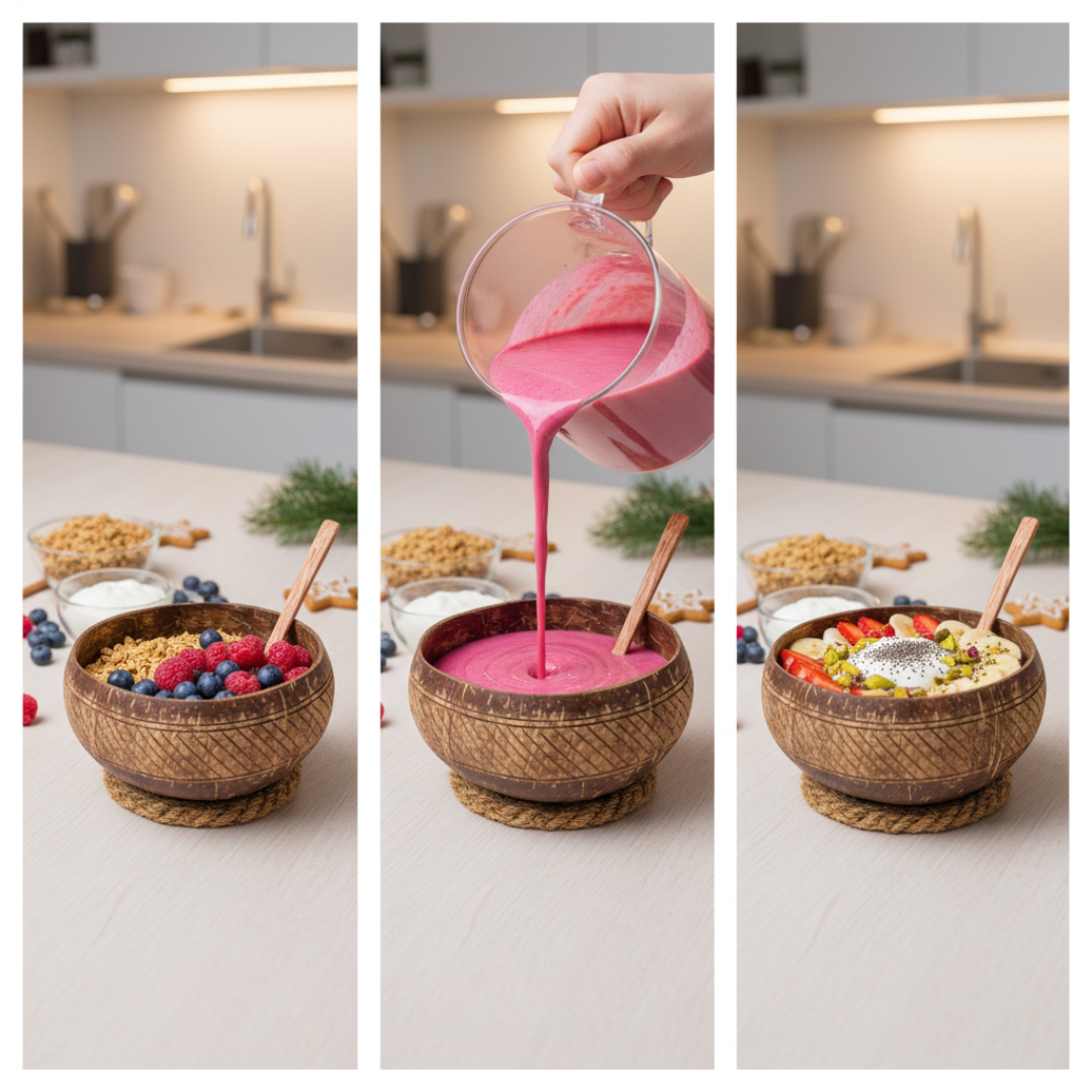 Jumbo Kokosnuss Schale SAMOA im 2er Set inkl. 2 Kokosholzlöffel und 2 Untersetzer – Bild 3