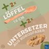 Jumbo Kokosnuss Schale ONE WORLD im 2er Set inkl. 2 Kokosholzlöffel und 2 Untersetzer – Bild 5