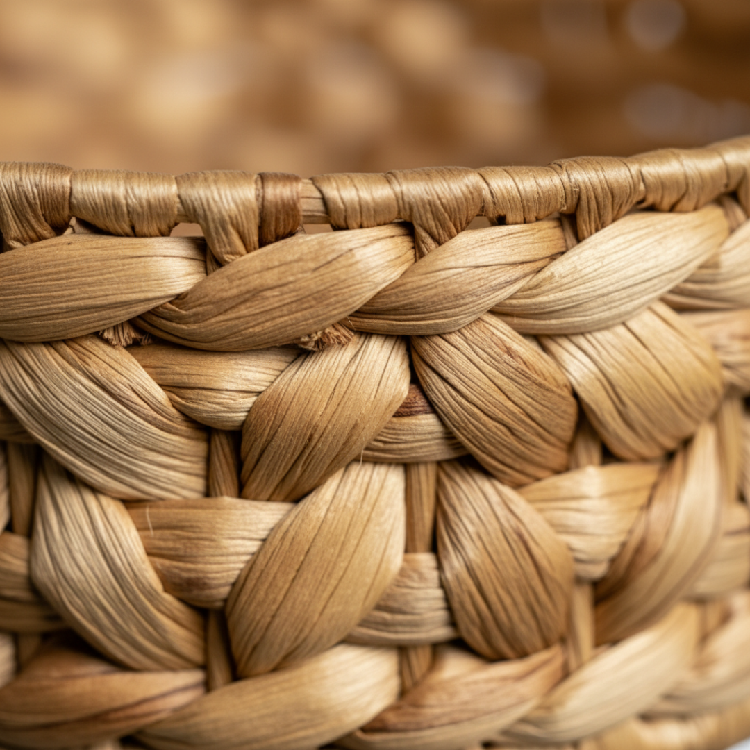 Hängekorb RONDA mit 3 Körben aus Wasserhyazinthe / Obstkorb / Hänge-Etagere rund 30+25+20 cm – Bild 8